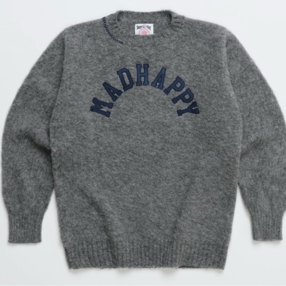 Madhappy Arch Shetland Wool Crewneck Sweater NWT